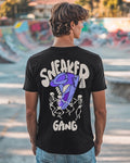 Men's Black Sneaker Gang Graphic Printed T-shirt 2